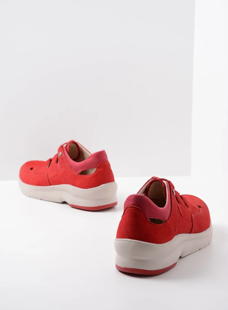 Wolky Lace up shoes 05894 Galena 11570 red nubuck