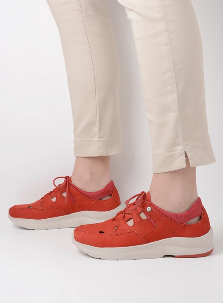 Wolky Lace up shoes 05894 Galena 11570 red nubuck