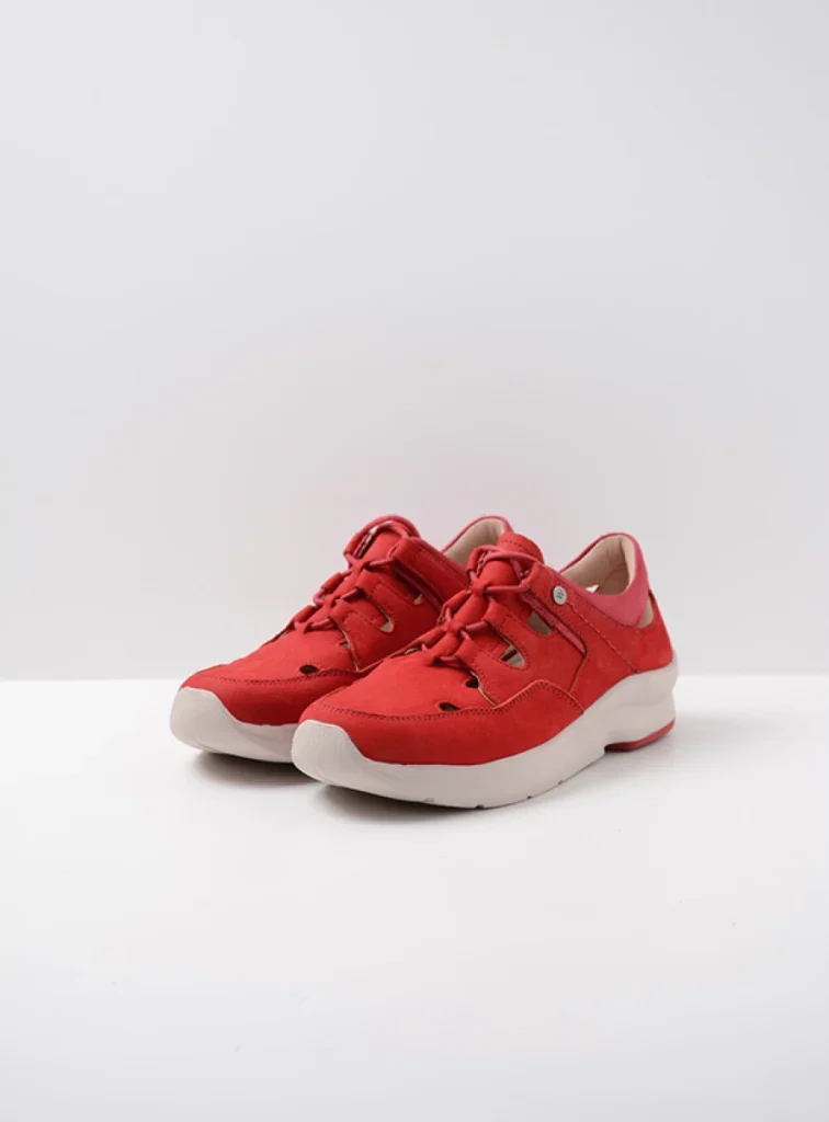 Wolky Lace up shoes 05894 Galena 11570 red nubuck