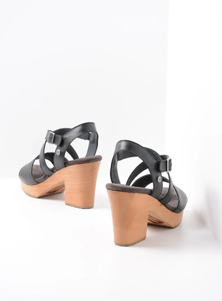Wolky Sandals 06050 Cloudy 20000 black leather