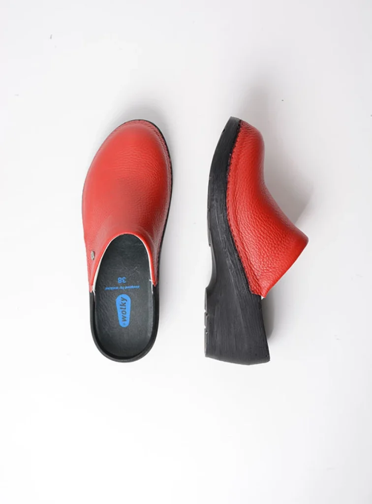 Wolky Clogs 06080 Multi Clog 71500 red leather