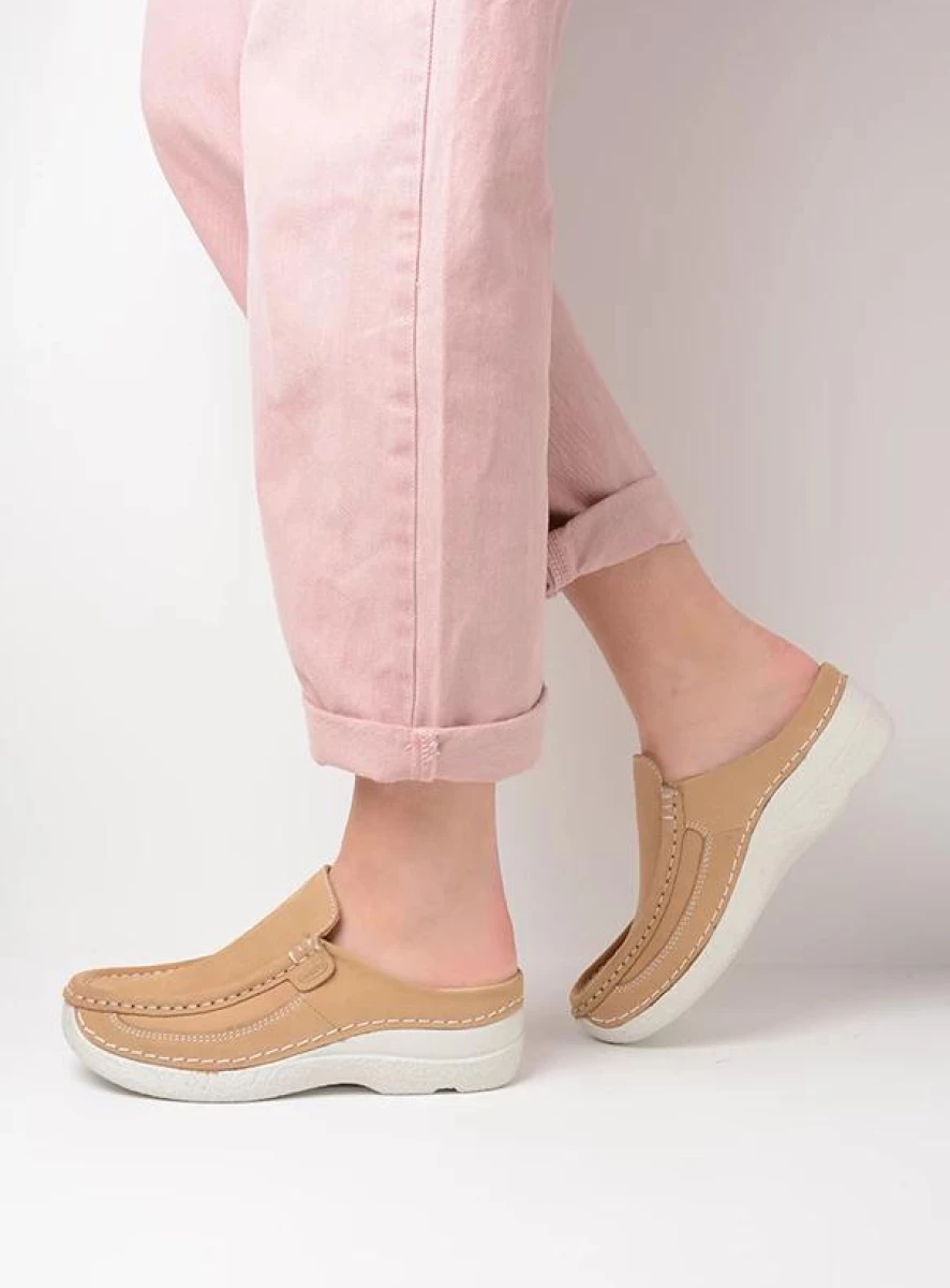 Wolky Clogs 06202 Roll Slide 11390 beige nubuck