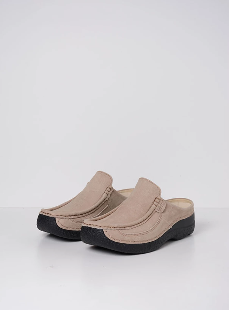 Wolky Clogs 06202 Roll Slide 13125 safari nubuck