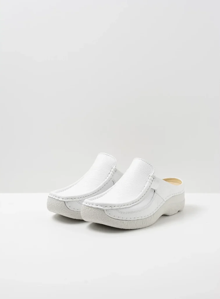 Wolky Clogs 06202 Roll Slide 70101 white leather