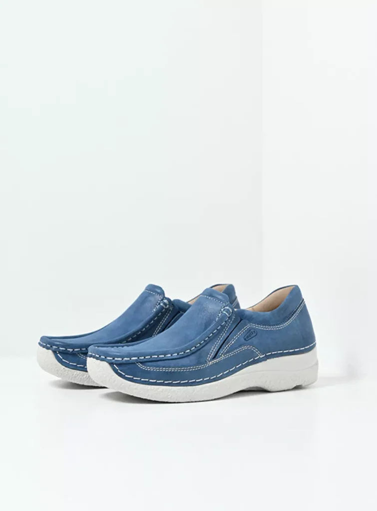 Wolky Slipons 06206 Roll Sneaker 36804 blue effect leather