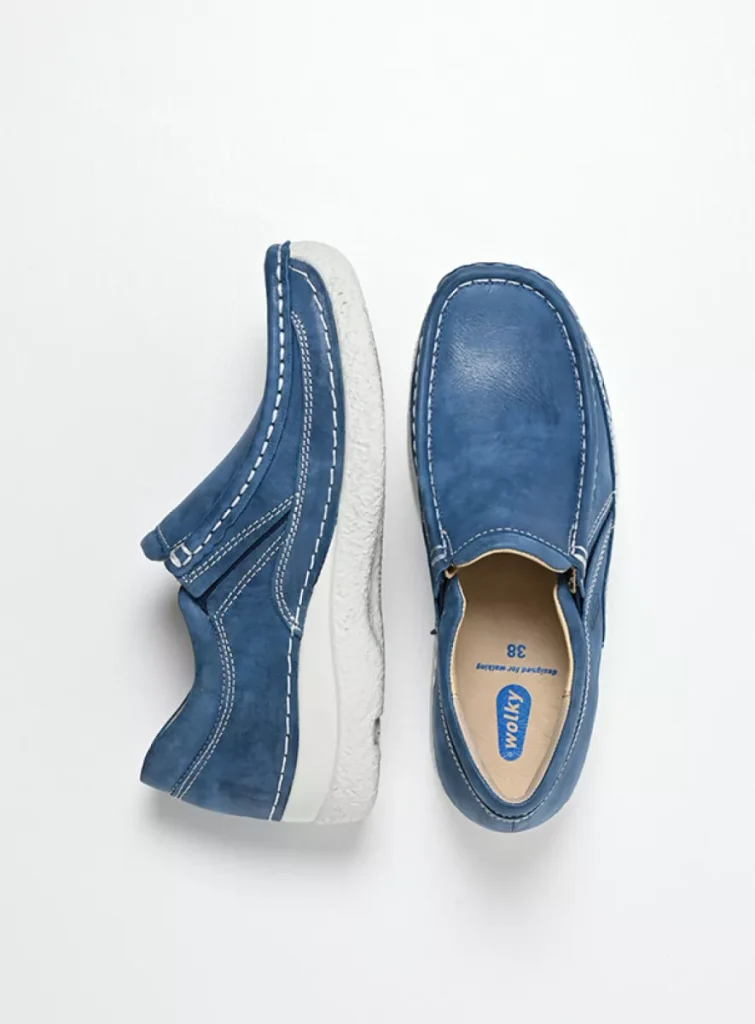 Wolky Slipons 06206 Roll Sneaker 36804 blue effect leather