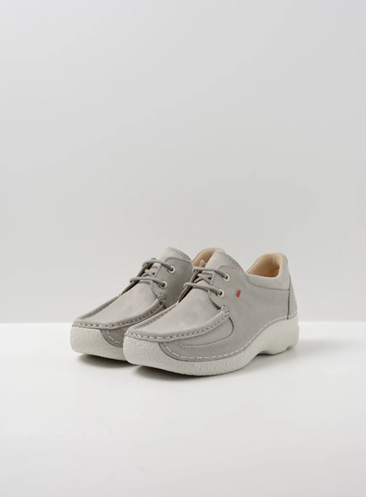 Wolky Lace up shoes 06216 Roll Shoe 11206 light grey nubuck