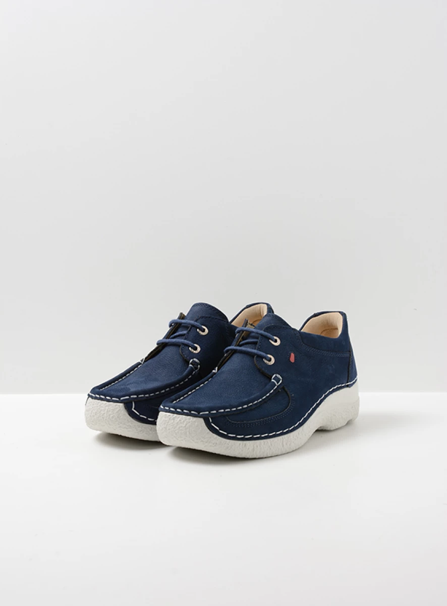 Wolky Lace up shoes 06216 Roll Shoe 11820 denim nubuck