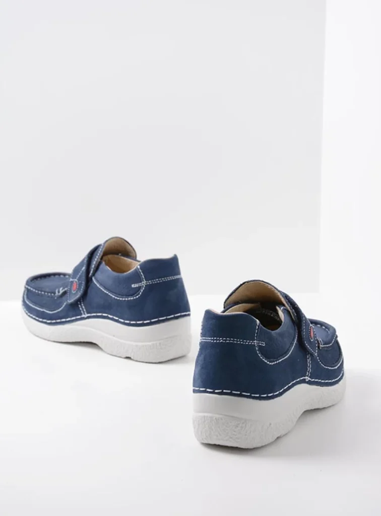 Wolky Slipons 06221 Roll Strap 11820 denim nubuck