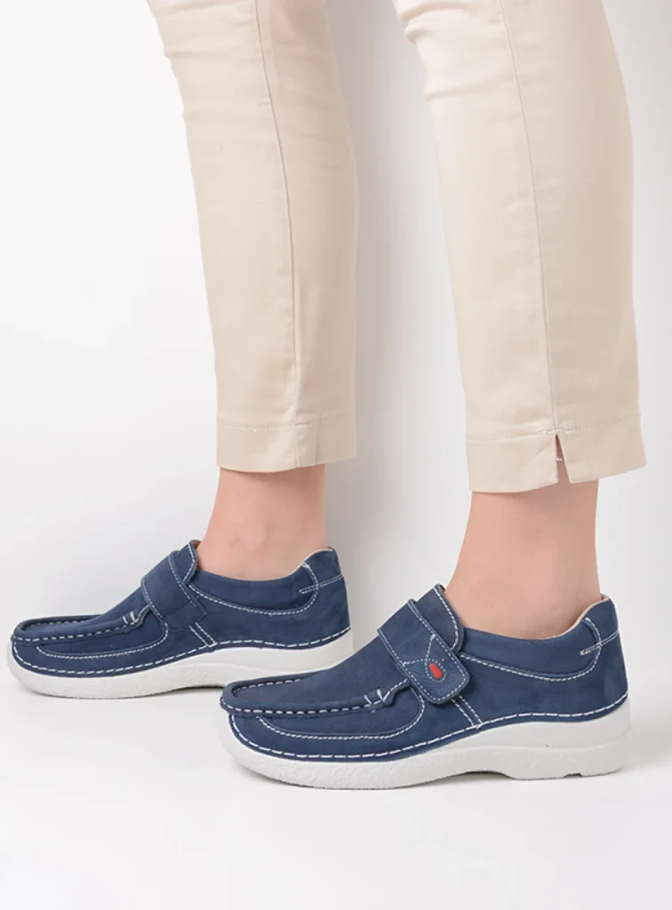 Wolky Slipons 06221 Roll Strap 11820 denim nubuck