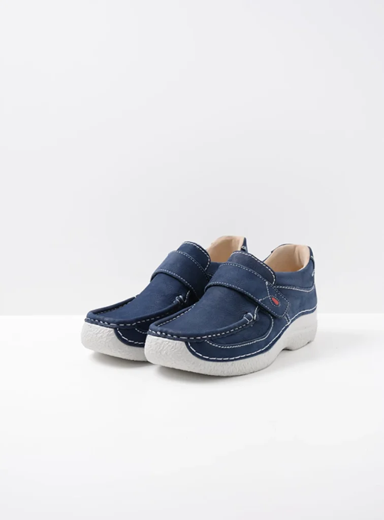 Wolky Slipons 06221 Roll Strap 11820 denim nubuck