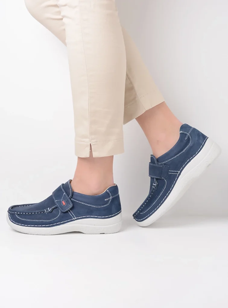 Wolky Slipons 06221 Roll Strap 11820 denim nubuck