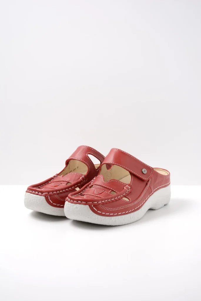 Wolky Clogs 06234 Roll Talaria 20570 red summer leather