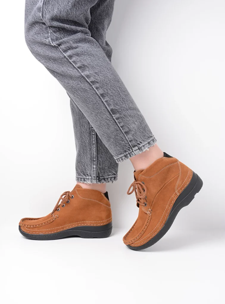 Wolky Lace up boots 06242 Roll Shoot 11430 cognac nubuck