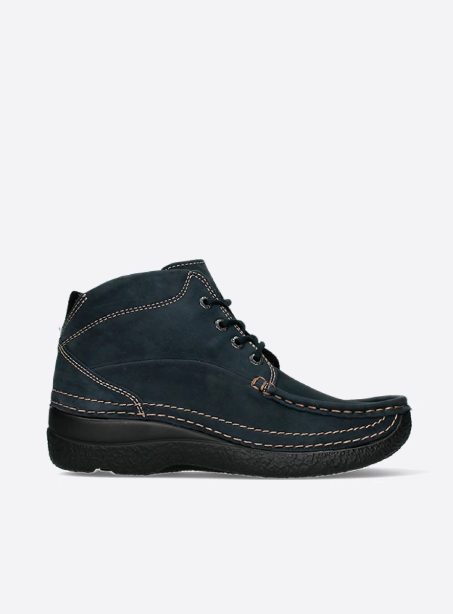 Wolky Lace up boots 06242 Roll Shoot 16800 blue nubuck