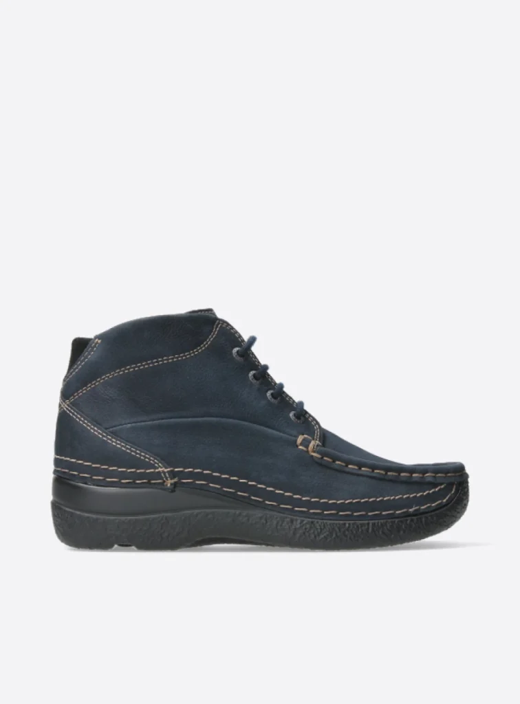 Wolky Lace up boots 06242 Roll Shoot 16800 blue nubuck