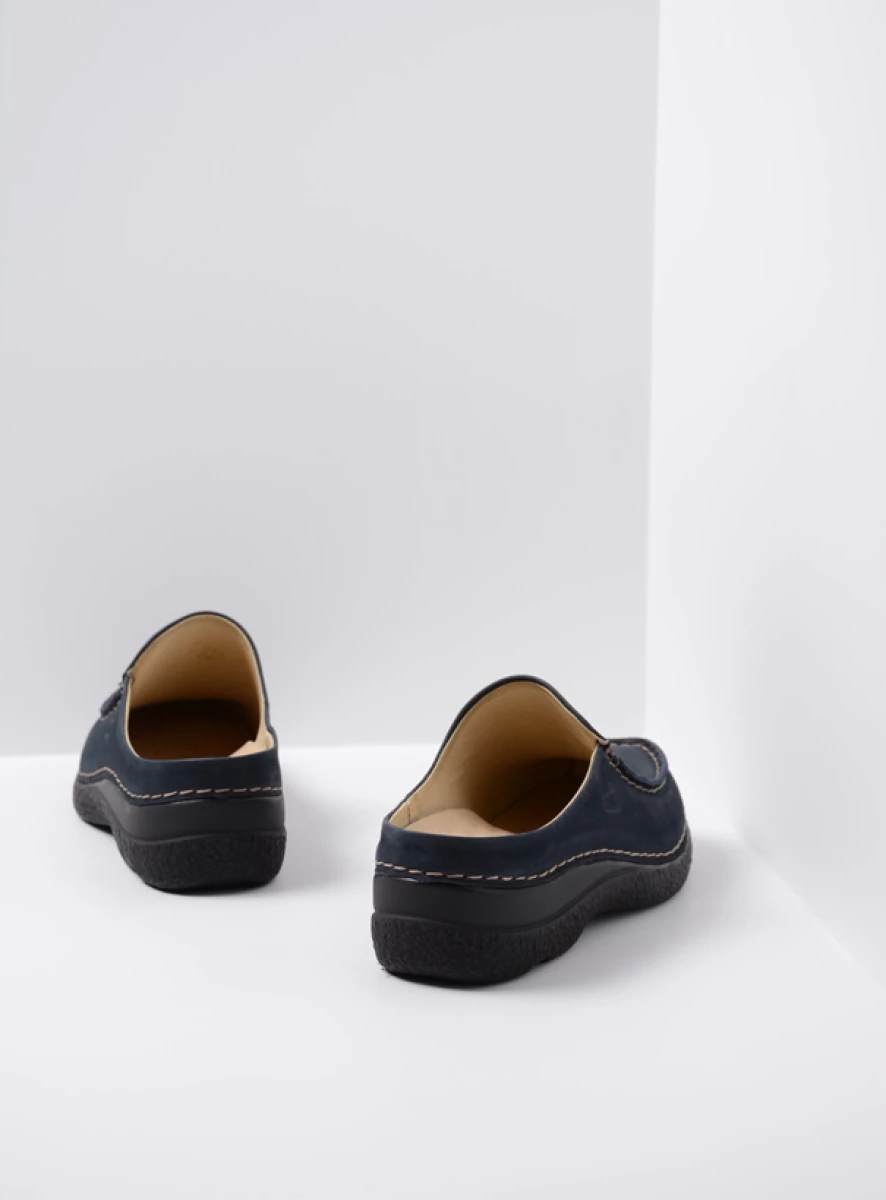 Wolky Clogs 06250 Seamy Slide 16800 blue nubuck