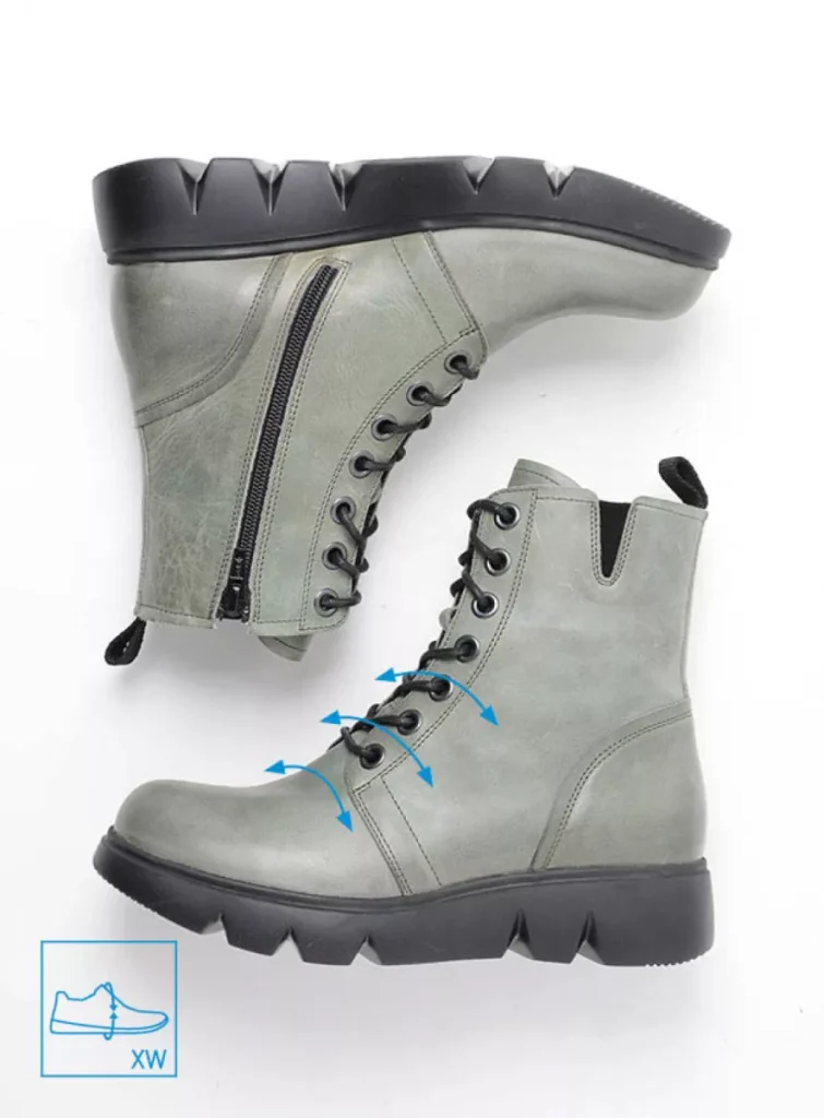 Wolky Lace up boots 06325 Hope XW 30215 castor gray leather