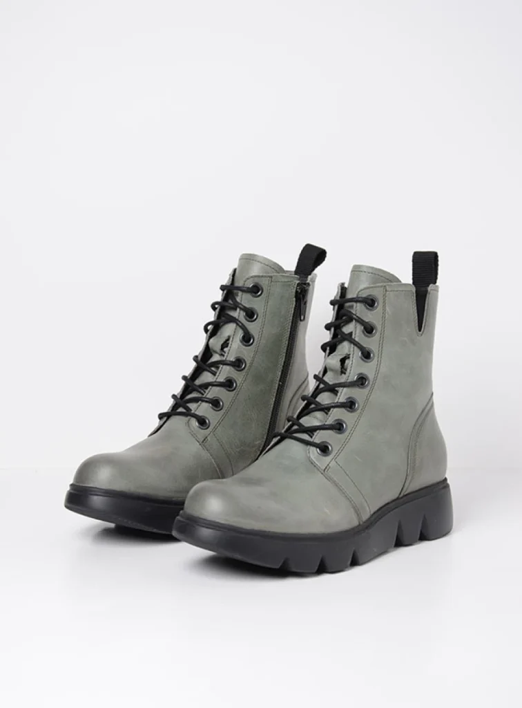 Wolky Lace up boots 06325 Hope XW 30215 castor gray leather