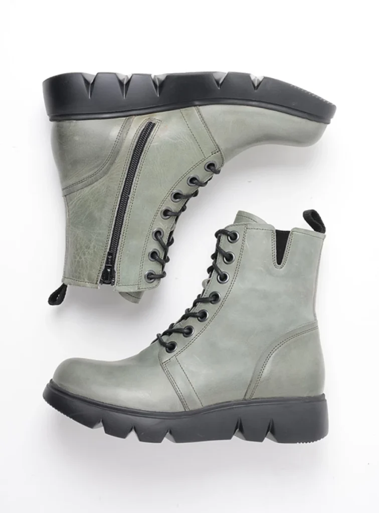 Wolky Lace up boots 06325 Hope XW 30215 castor gray leather