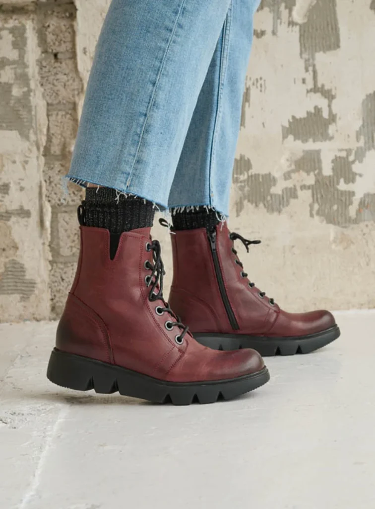 Wolky Lace up boots 06325 Hope XW 30551 burgundy leather