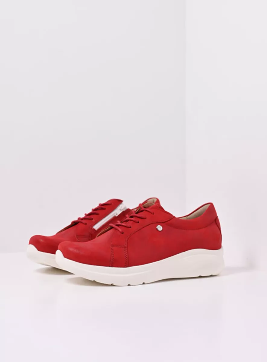 Wolky Trainers 06401 Blitz 36570 red effect leather