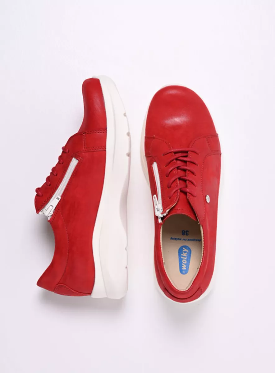 Wolky Trainers 06401 Blitz 36570 red effect leather