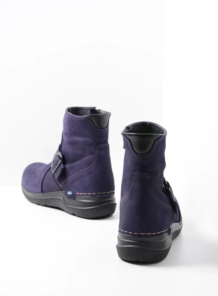 Wolky Ankle Boots 06611 Okay 11600 purple nubuck