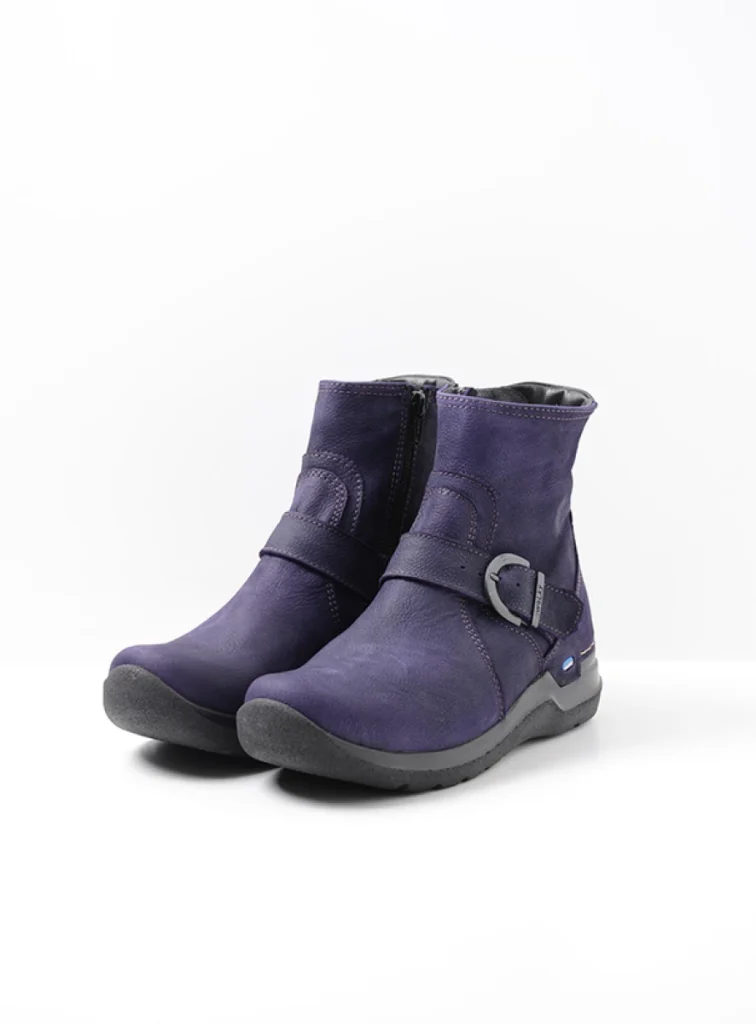 Wolky Ankle Boots 06611 Okay 11600 purple nubuck