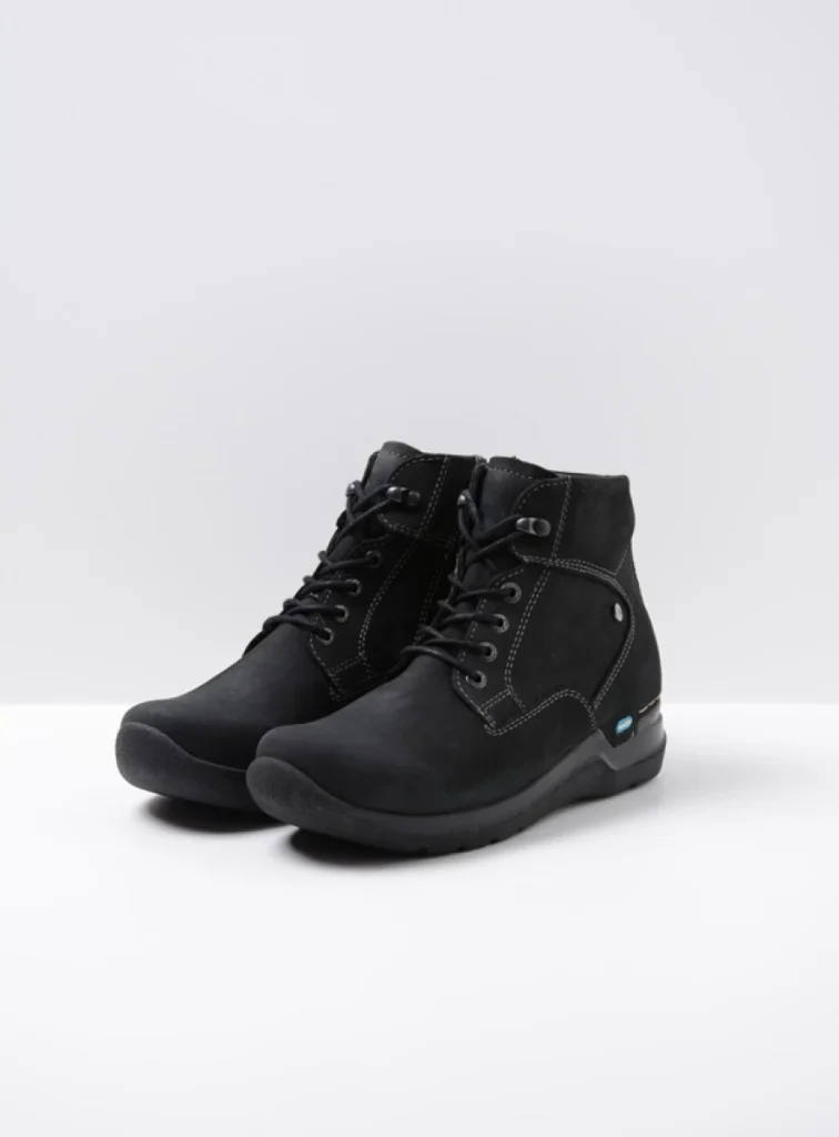 Wolky Lace up boots 06612 Whynot 16000 black nubuck