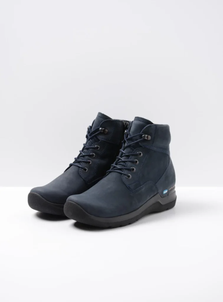 Wolky Lace up boots 06612 Whynot 16800 blue nubuck