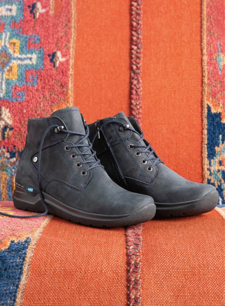 Wolky Lace up boots 06612 Whynot 16800 blue nubuck