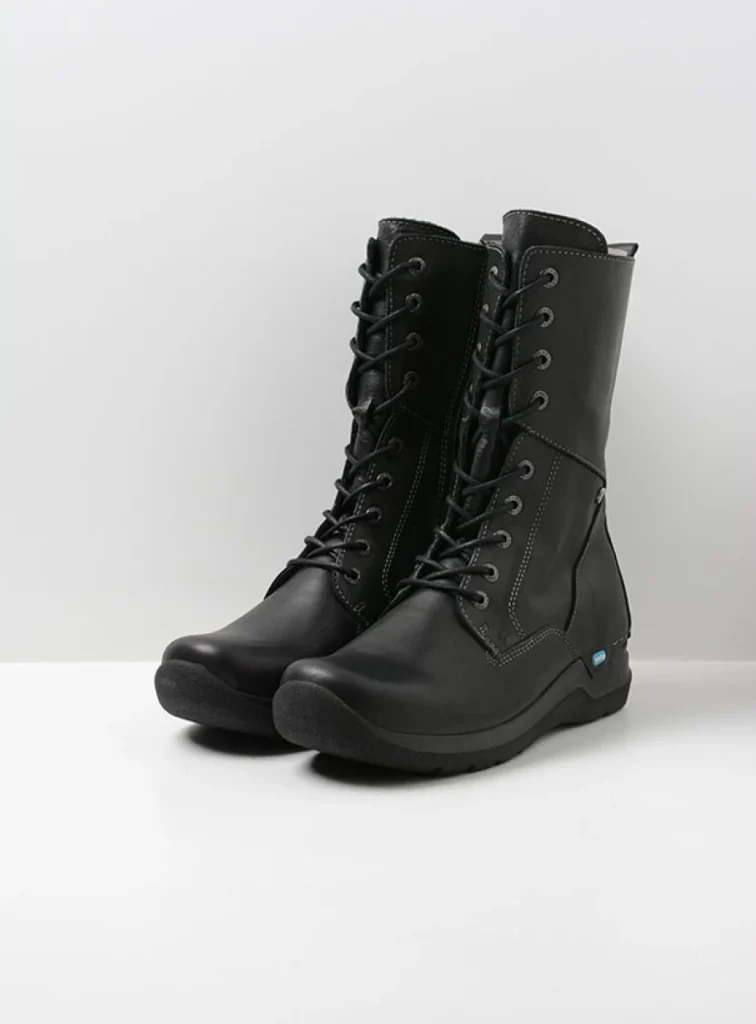 Wolky Lace up boots 06613 Zigzag 24000 black leather