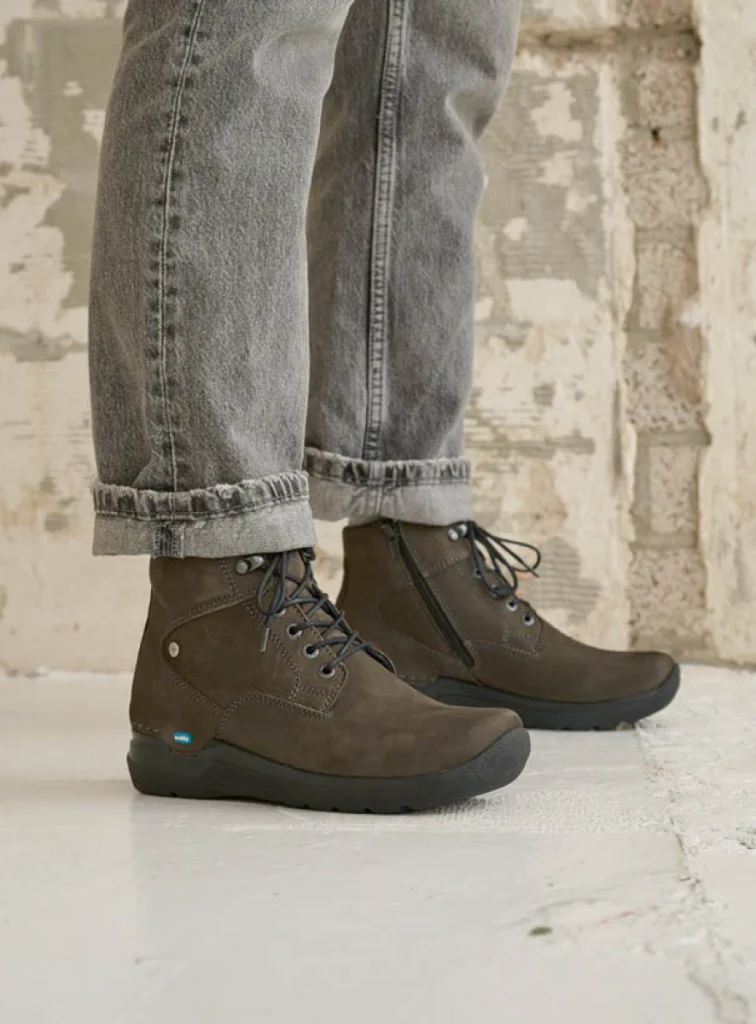 Wolky Lace up boots 06616 Whynot HV 10301 carbon nubuck