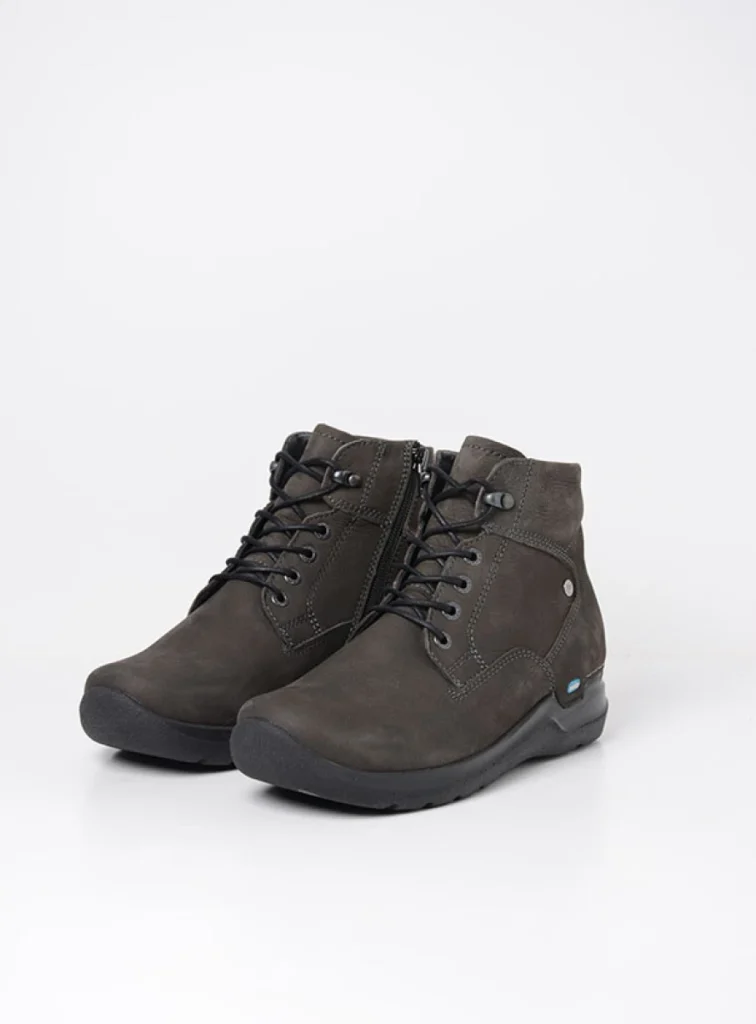 Wolky Lace up boots 06616 Whynot HV 10301 carbon nubuck