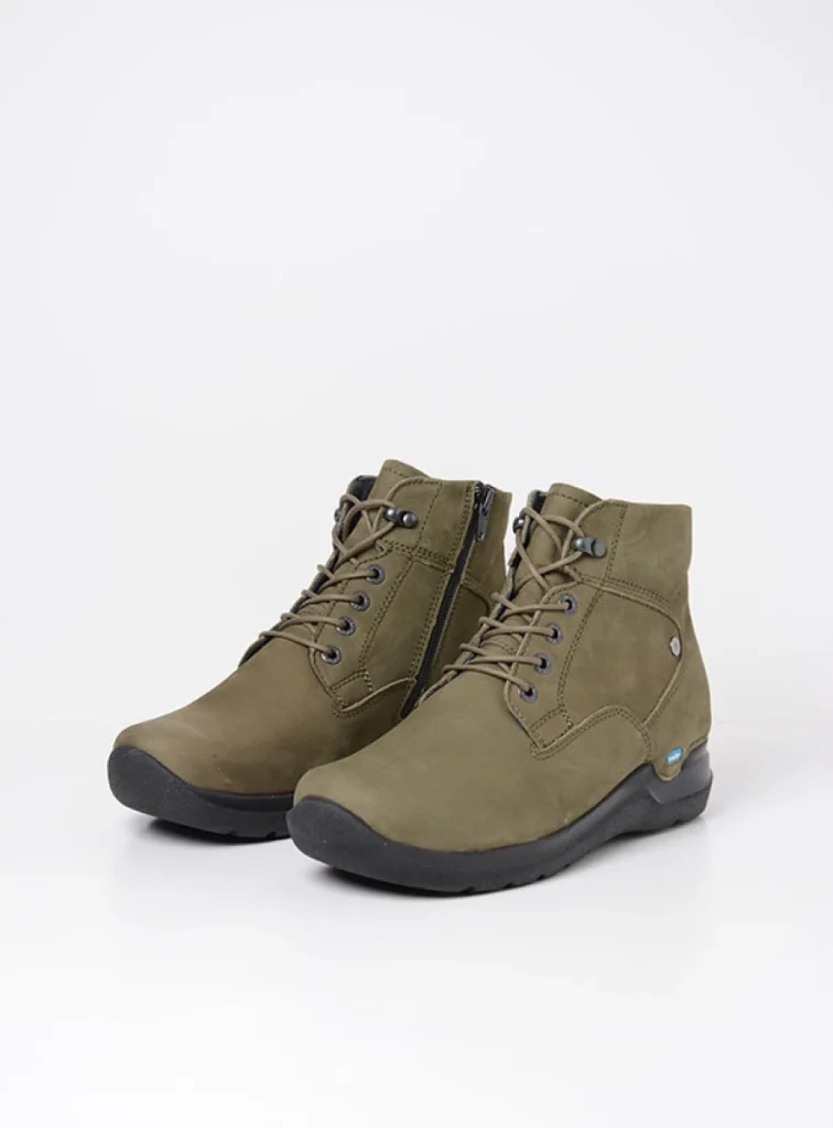 Wolky Lace up boots 06616 Whynot HV 10709 pesto green nubuck