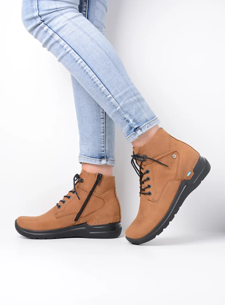 Wolky Lace up boots 06616 Whynot HV 16360 camel nubuck