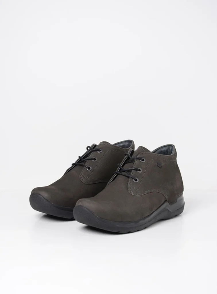 Wolky Lace up boots 06618 Truth HV 11301 carbon nubuck