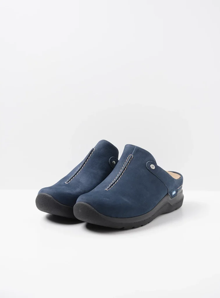 Wolky Clogs 06625 Holland DB 98800 blue nubuck