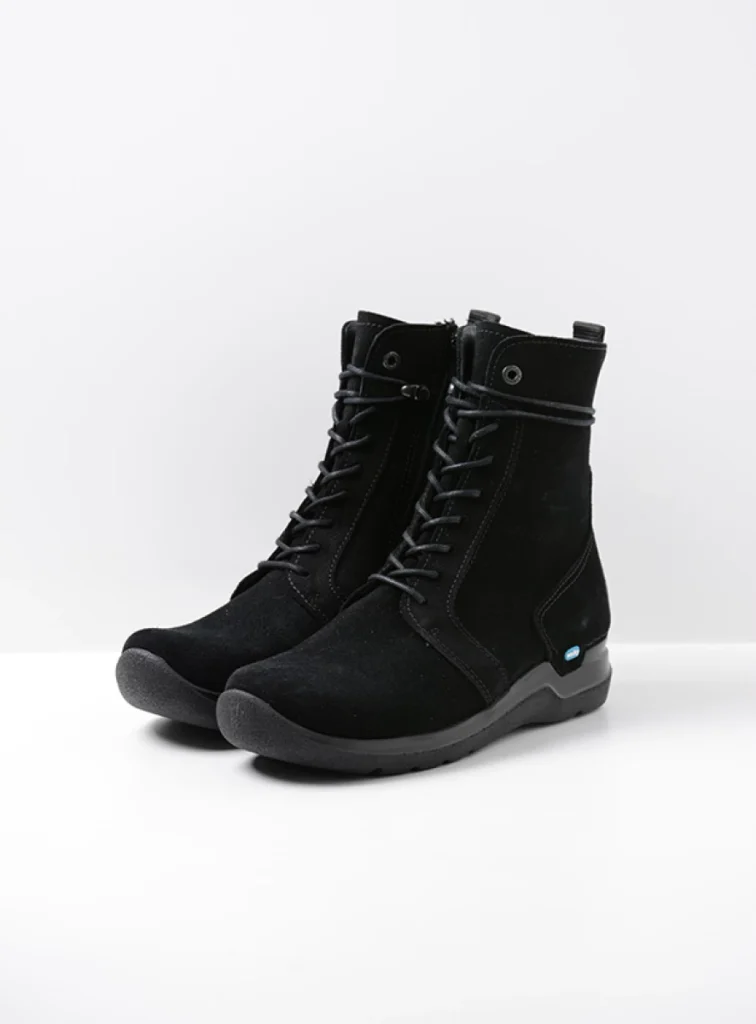 Wolky Lace up boots 06627 Bluff HV 40000 black suede