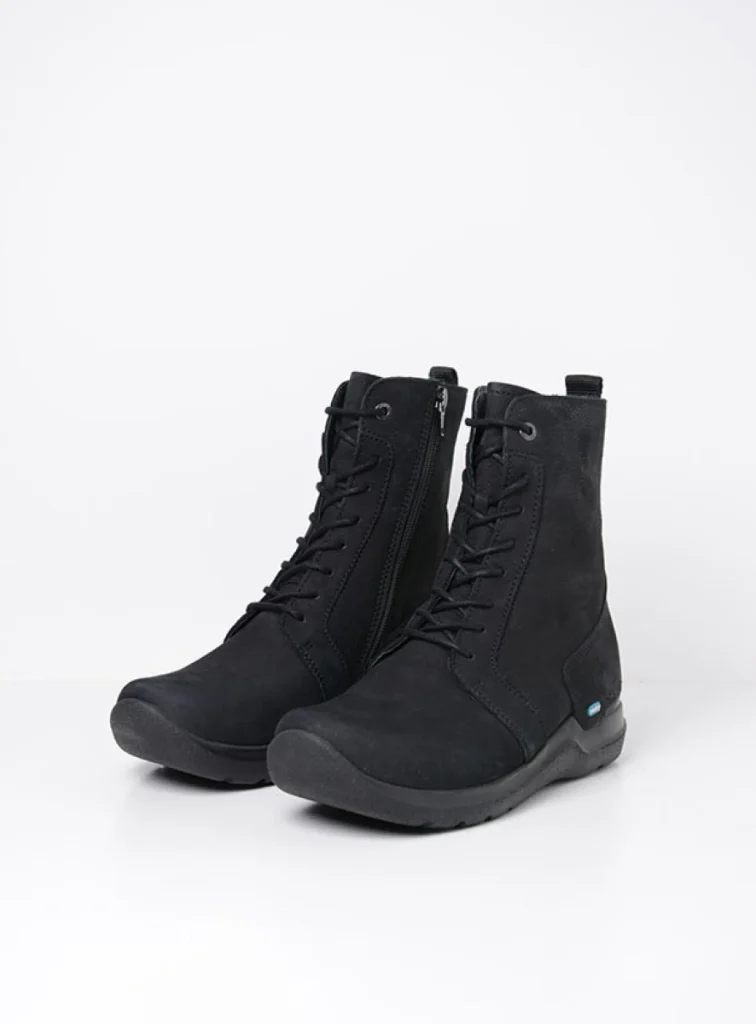 Wolky Lace up boots 06632 Viper HV 10000 black nubuck