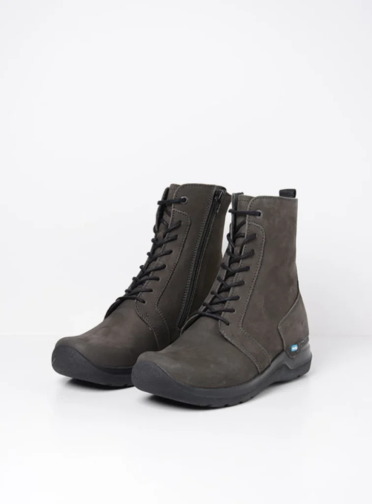 Wolky Lace up boots 06632 Viper HV 10301 carbon nubuck