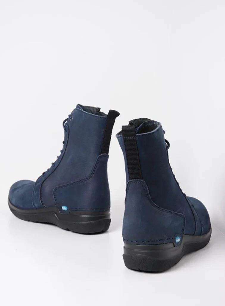 Wolky Lace up boots 06632 Viper HV 10820 denim blue nubuck