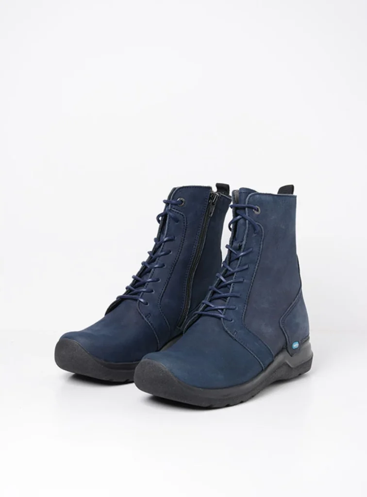 Wolky Lace up boots 06632 Viper HV 10820 denim blue nubuck