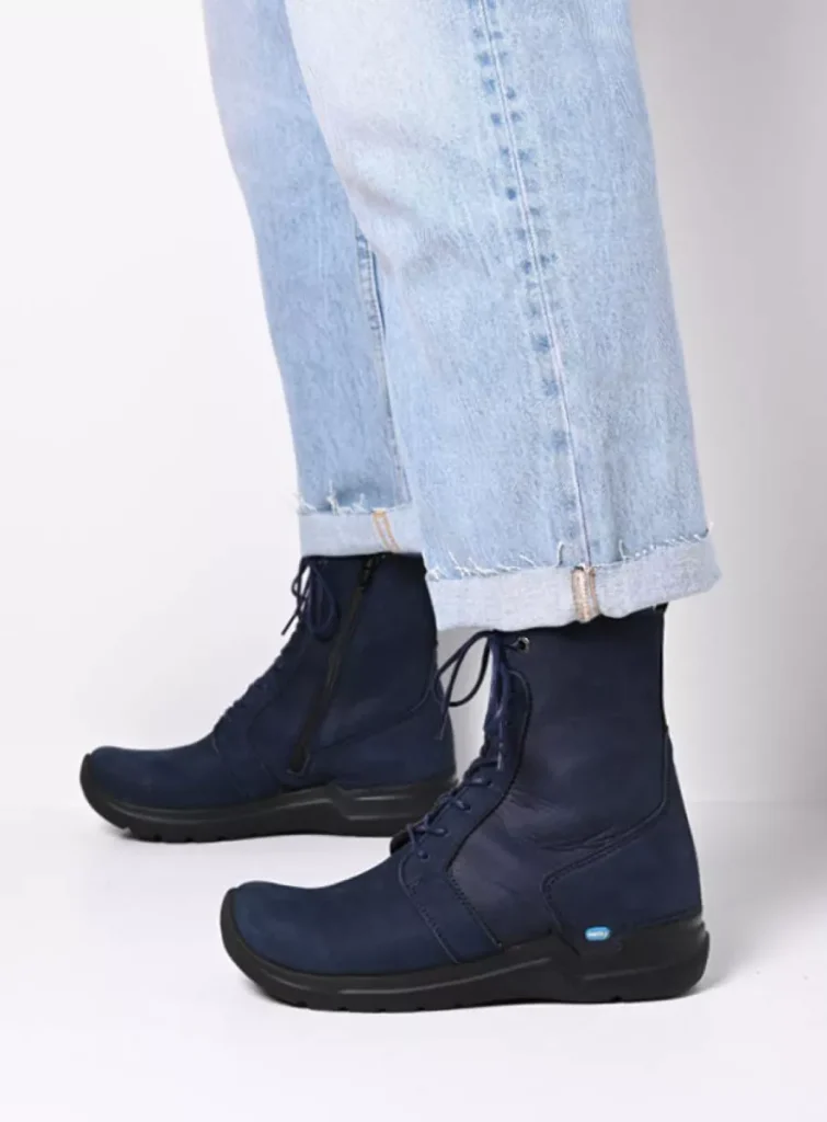 Wolky Lace up boots 06632 Viper HV 10820 denim blue nubuck