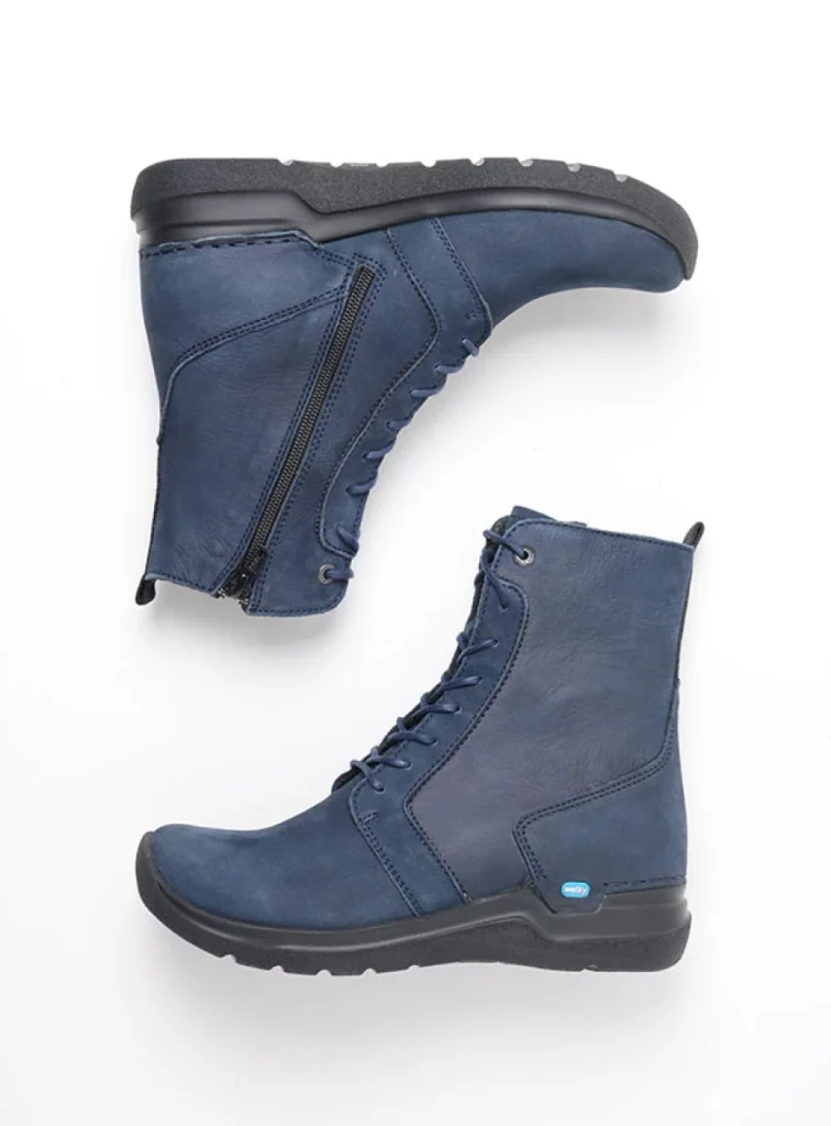 Wolky Lace up boots 06632 Viper HV 10820 denim blue nubuck