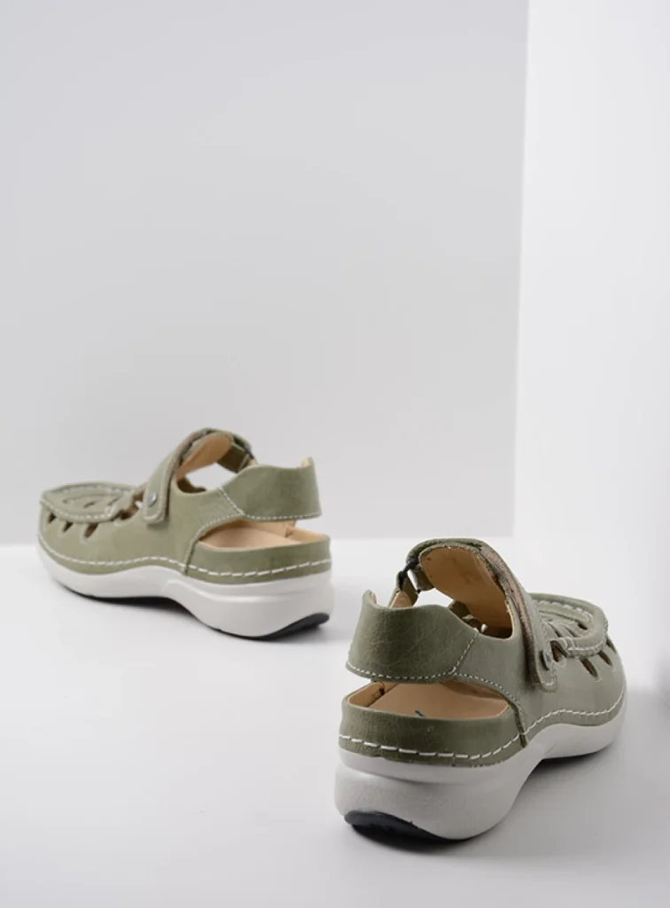 Wolky Comfort shoes 07204 Rolling Sun 35704 light green leather