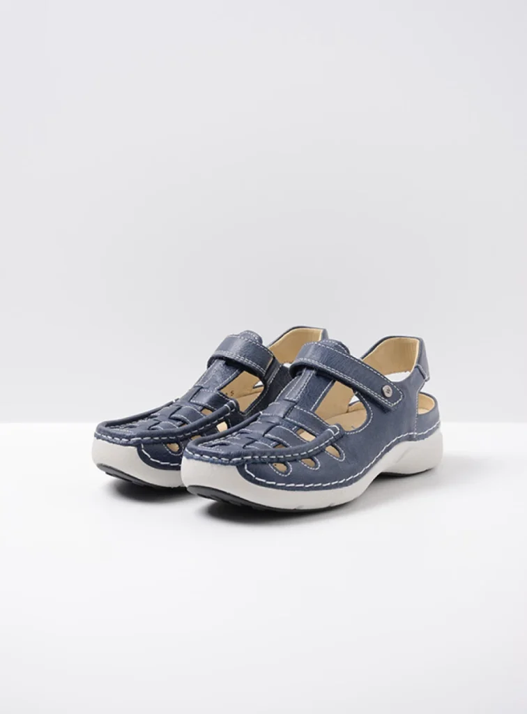 Wolky Comfort shoes 07204 Rolling Sun 35800 blue leather