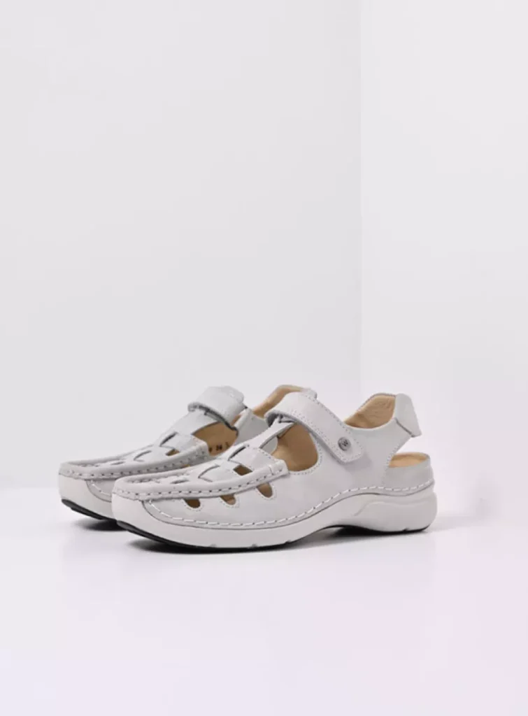 Wolky Comfort shoes 07204 Rolling Sun 36120 off-white effect leather