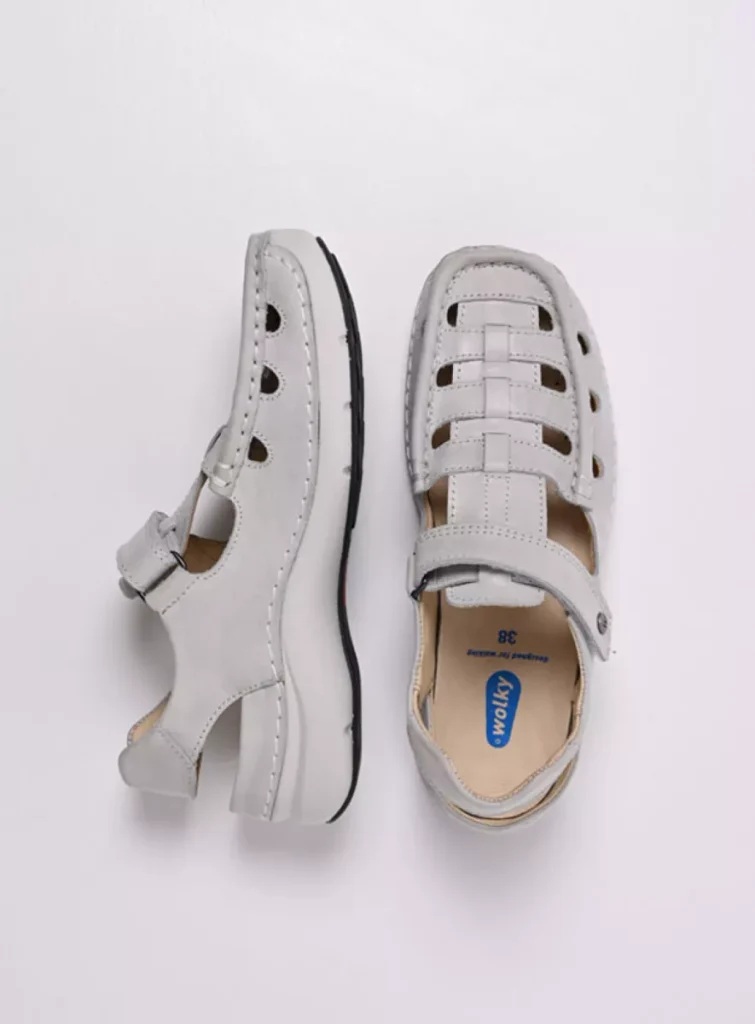 Wolky Comfort shoes 07204 Rolling Sun 36120 off-white effect leather